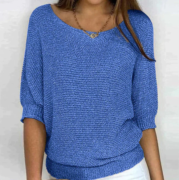 Levoire | Pull À Manches Bouffantes Bleu