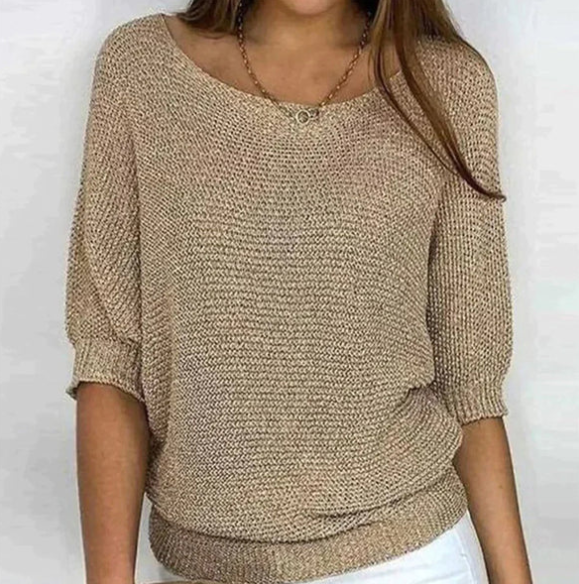 Levoire | Pull À Manches Bouffantes Braun