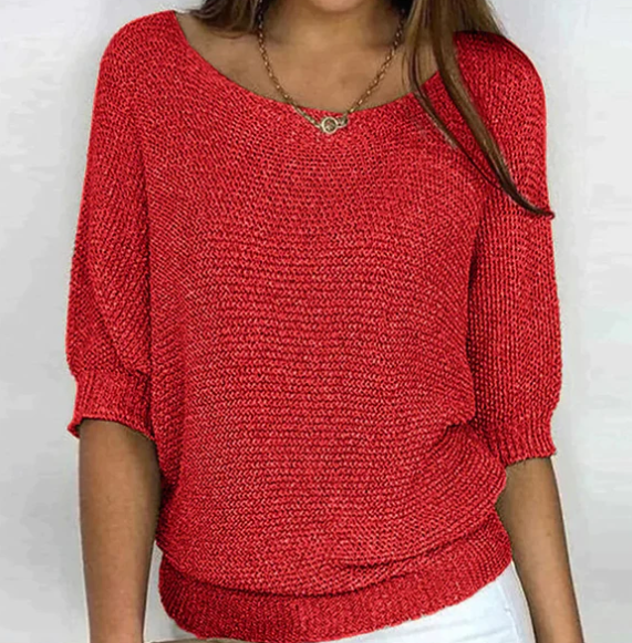 Levoire | Pull À Manches Bouffantes Rot
