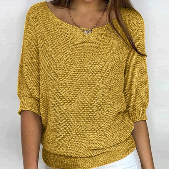 Levoire | Pull À Manches Bouffantes Jaune