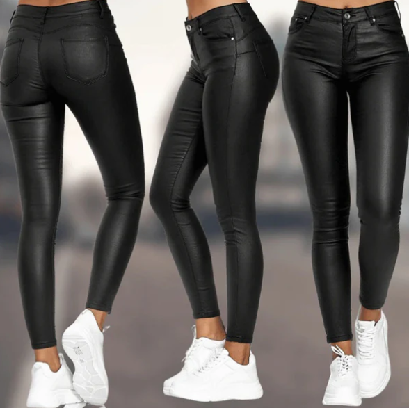 Levoire | Pantalon En Simili-Cuir Taille Haute
