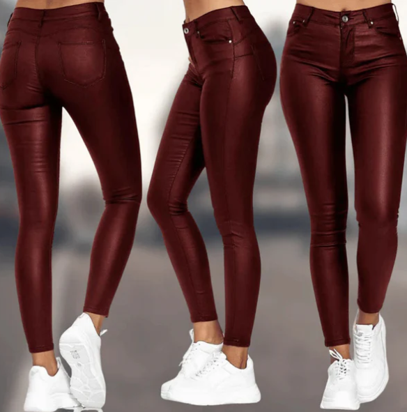 Levoire | Pantalons En Simili Cuir Taille Haute