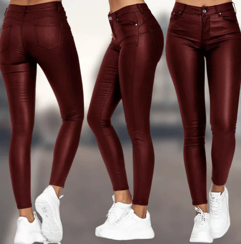 Levoire | Pantalons En Simili Cuir Taille Haute