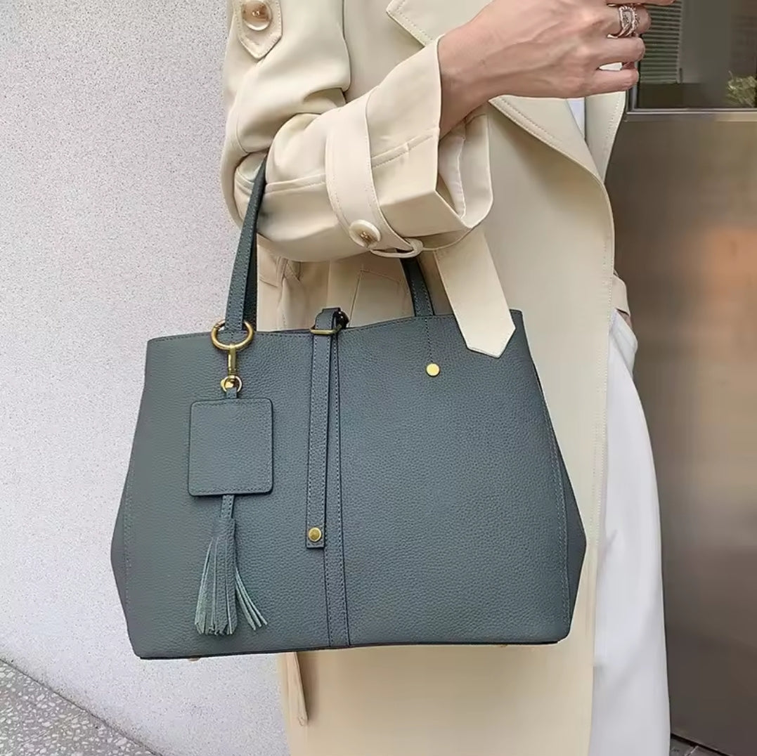 Levoire | Sac À Main En Cuir Élégant Pour Femmes Bleu