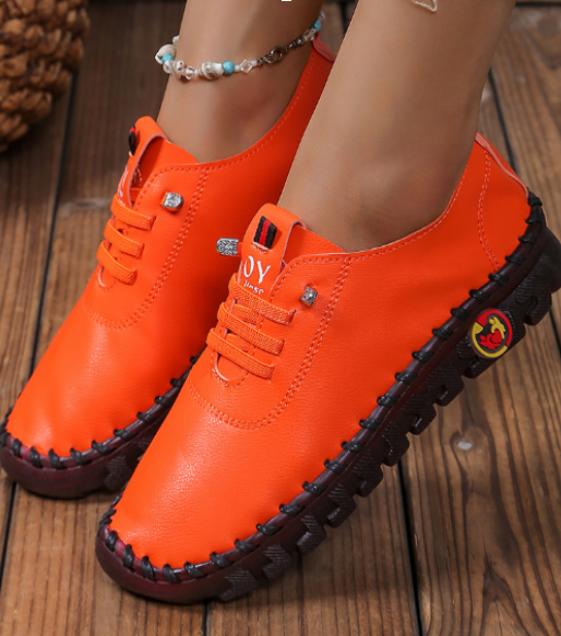 Levoire | Chaussures en cuir légères antidérapantes Orange