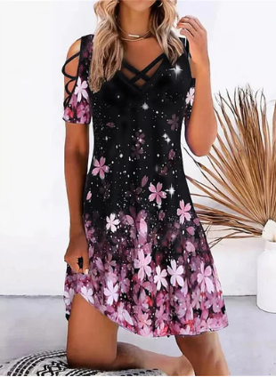 Levoire | Robe Mini Tendance Avec Manches Courtes