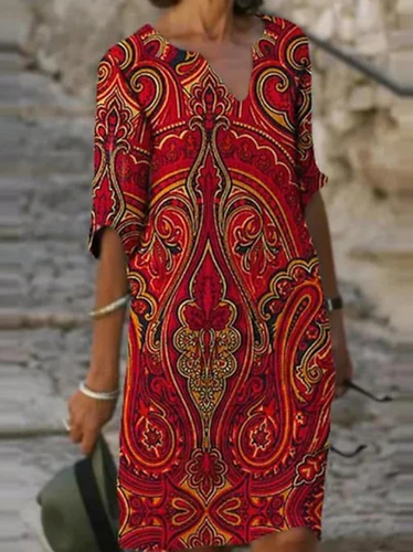 Levoire | Robe Midi Élégante Multicolore