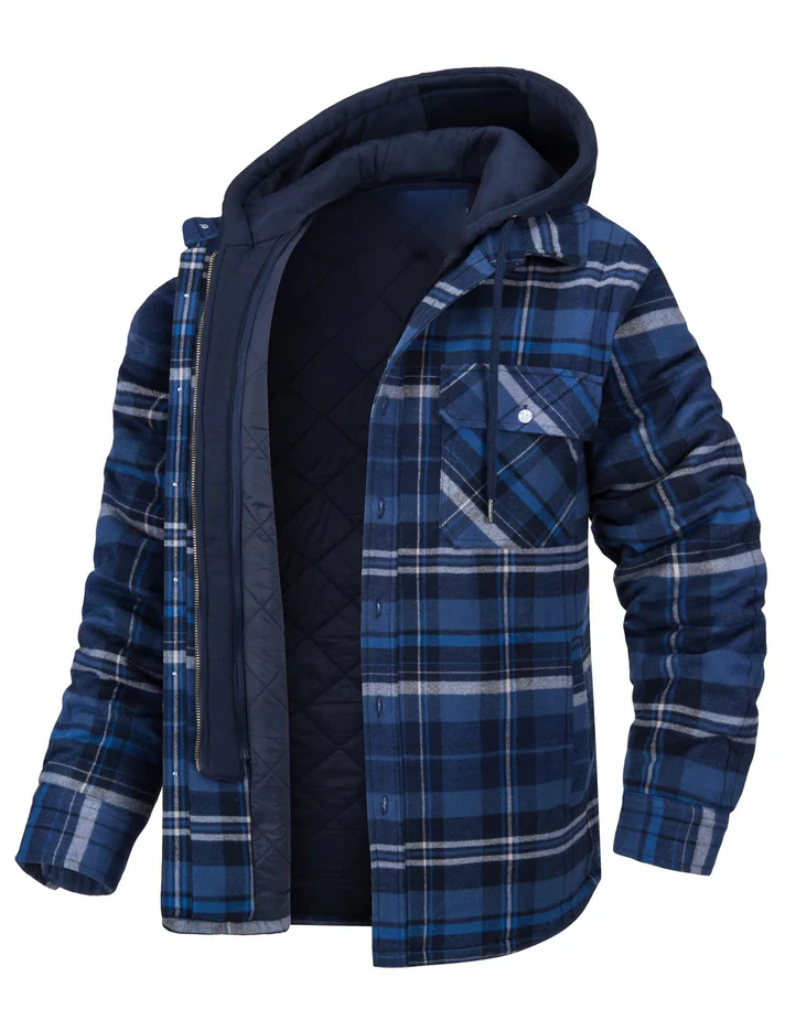 Levoire | Veste De Chemise D'Extérieur Chaude Bleu marine