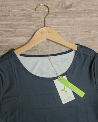 Levoire | Robe Midi Basique Avec Col Rond Et Bloc De Couleur