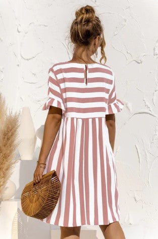 Levoire | Robe À Rayures Magique