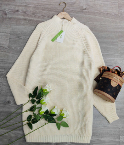 Levoire | Robe Tricotée À Col Montant