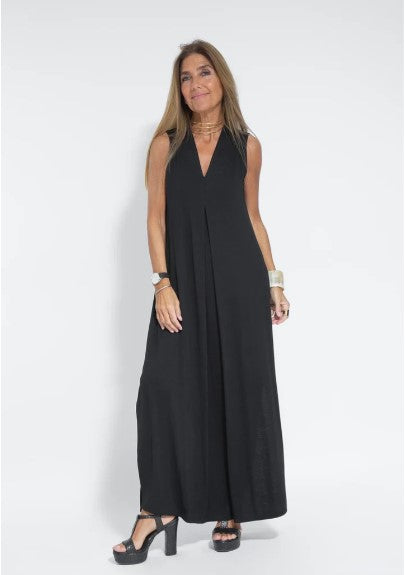 Levoire | Robe Amincissante Avec Cardigan Noir