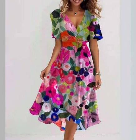 Levoire | Robe En Jeu De Couleurs