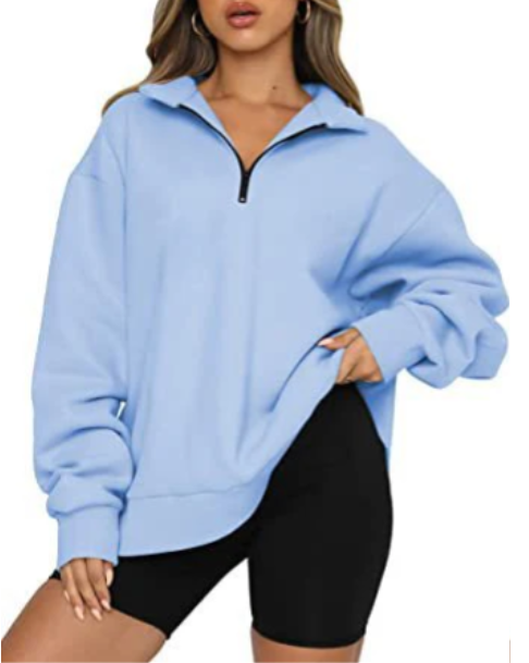 Levoire | Sweat-Shirt Col Femme Bleu clair