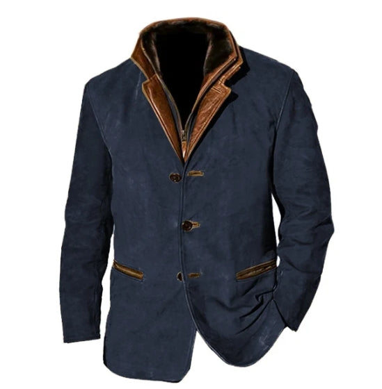 Levoire | Veste D'Hiver Pour Hommes Chaude Bleue