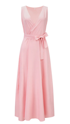 Levoire | Robe Maxi Sans Manches À Décolleté En V Délicat Pour Femmes