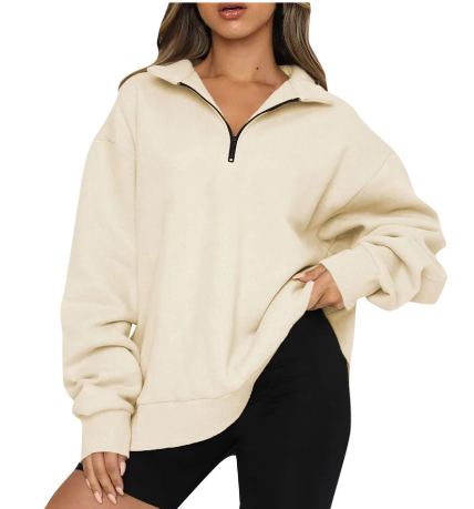 Levoire | Sweat-Shirt Col Femme Abricot