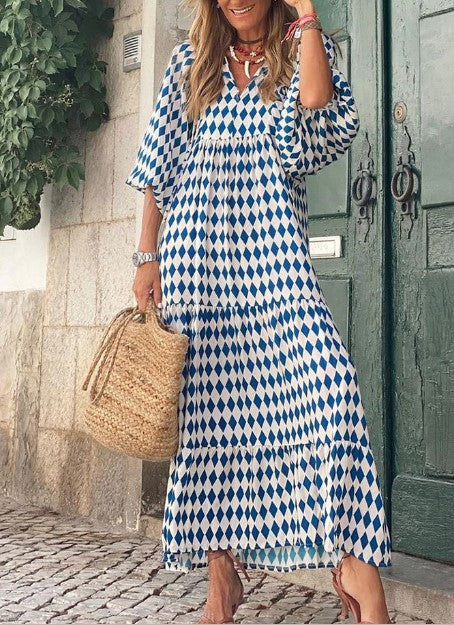 Levoire | Robe Maxi Avec Impression Vintage Style 1
