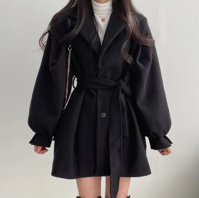 Levoire | Manteau En Laine À Dentelle