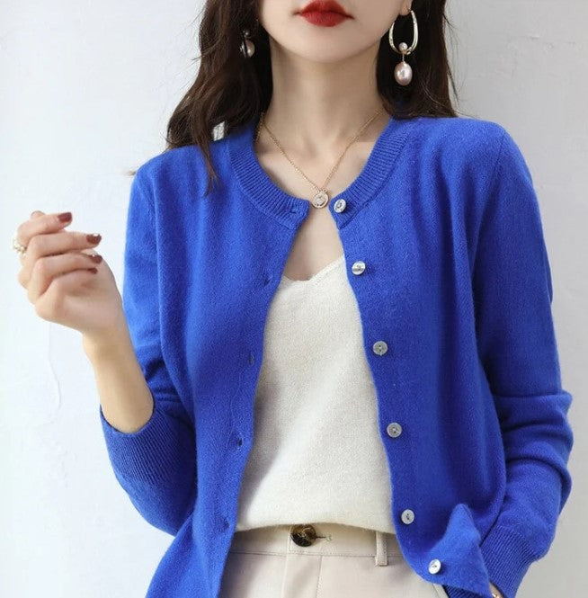 Levoire | Fine Cardigan Pour Le Printemps Bleu royal