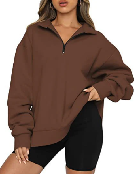 Levoire | Sweat-Shirt Col Femme Café