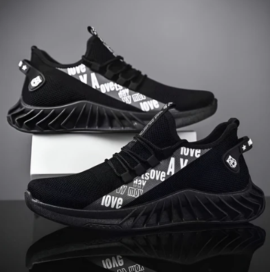 Levoire | Baskets De Course Décontractées Et Respirantes Noir