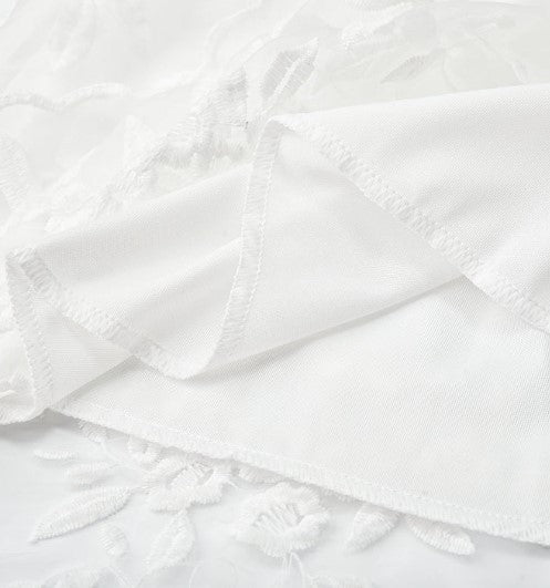 Levoire | Robe Cocktail En Mesh Avec Broderie Florale