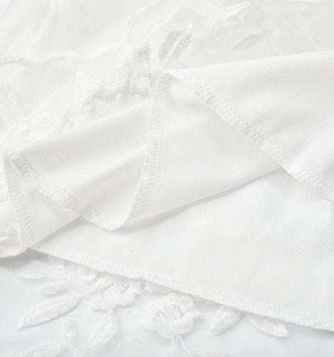Levoire | Robe Cocktail En Mesh Avec Broderie Florale