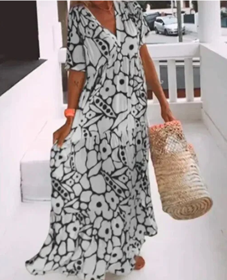 Levoire | Robe Maxi Décolleté V Noir