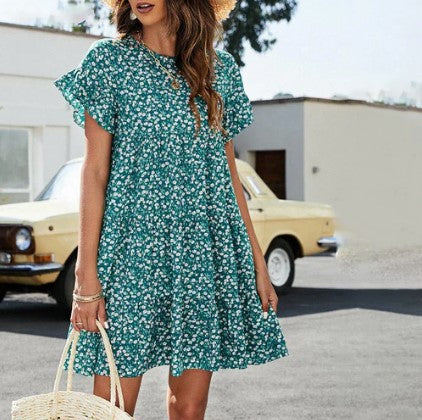 Levoire | Robe D'Été Bleue Tendance