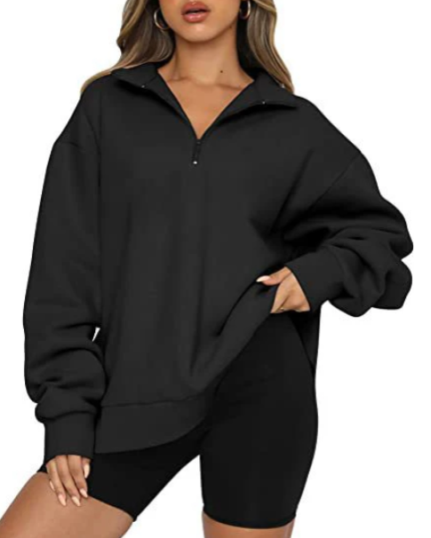 Levoire | Sweat-Shirt Col Femme Noir