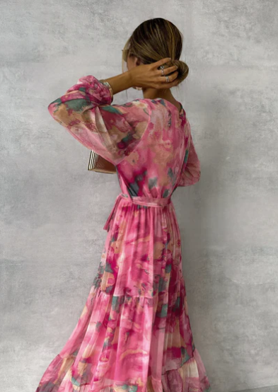 Levoire | Robe Maxi Aquarelle Rêve
