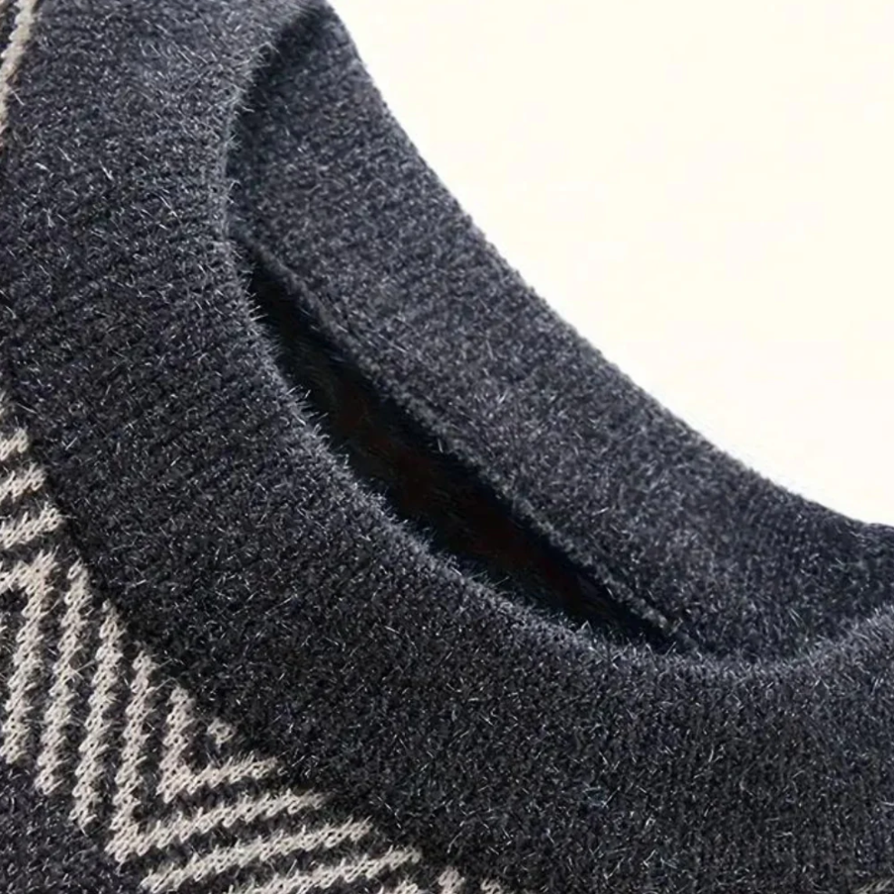 Levoire | Pull Homme Moderne En Tricot Avec Motif