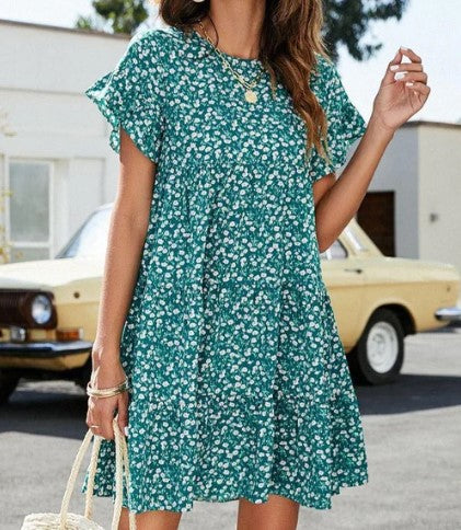 Levoire | Robe D'Été Bleue Tendance