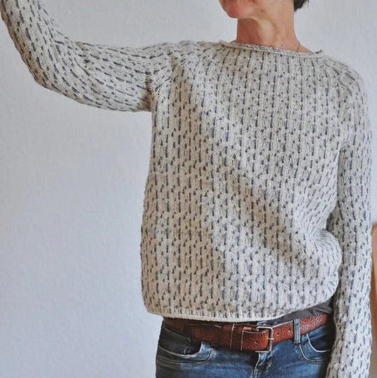 Levoire | Le Pull En Tricot Gris Élégant
