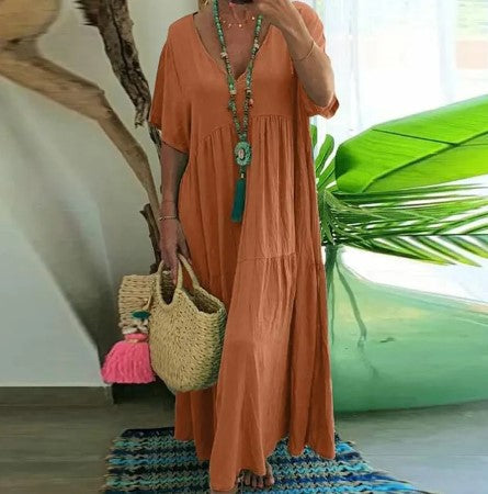 Levoire | En Coton Et Lin Orange