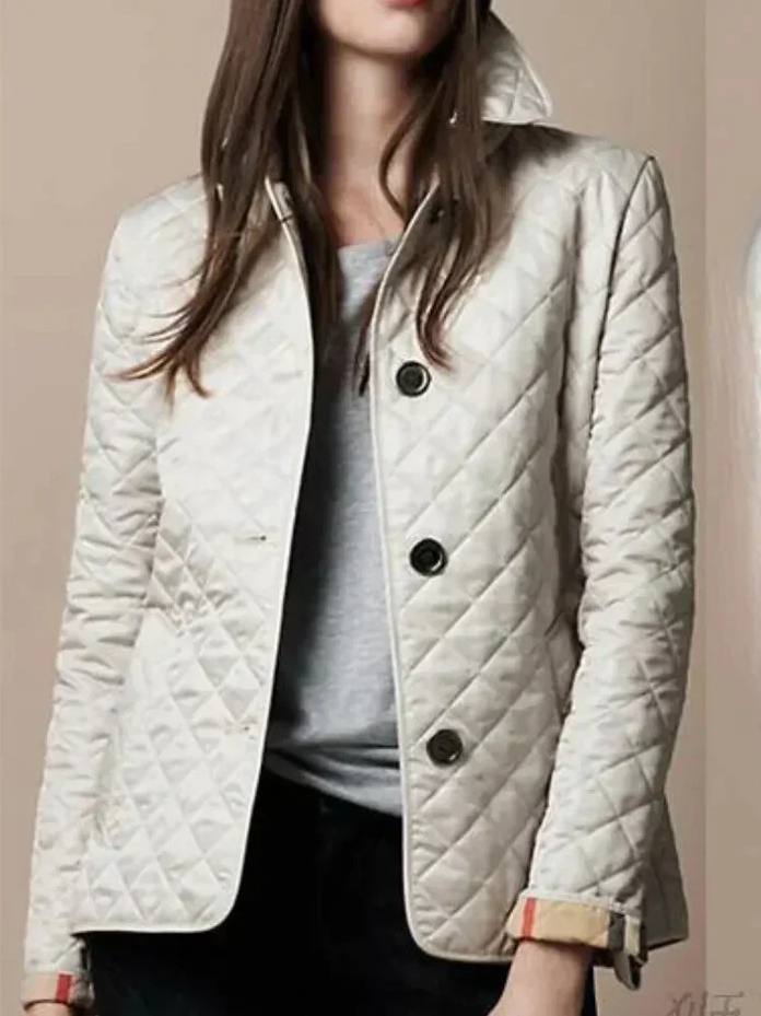 Levoire | Élégante Veste Matelassée Blanc