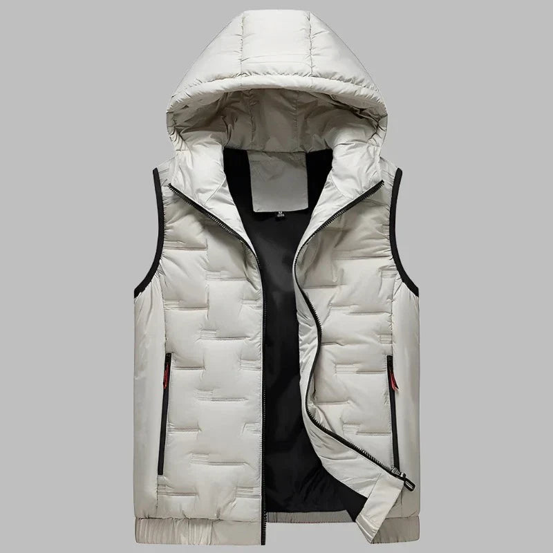 Levoire | Veste Intermédiaire Ultralégère Matelassée Avec Capuche Pour Hommes Khaki