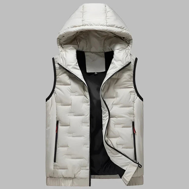 Levoire | Veste Intermédiaire Ultralégère Matelassée Avec Capuche Pour Hommes Khaki