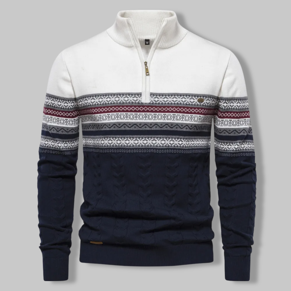 Levoire | Alpina Zippé Tricot Blanc