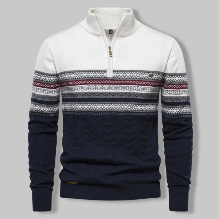 Levoire | Alpina Zippé Tricot Blanc