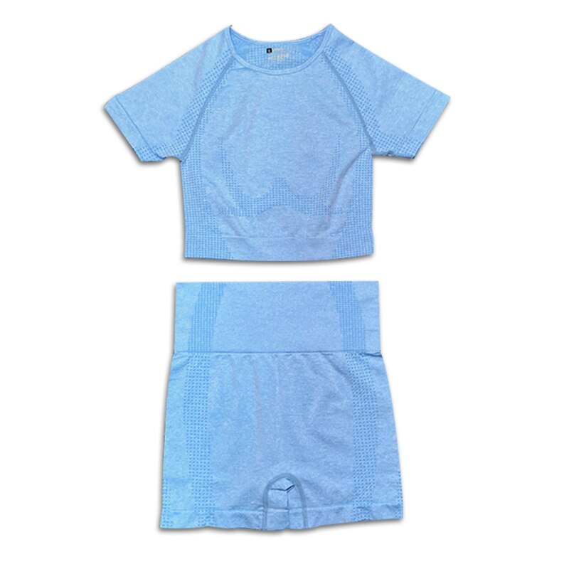 Levoire | Ensemble De Sport Complet Avec Shorts Courts Leo Bleu