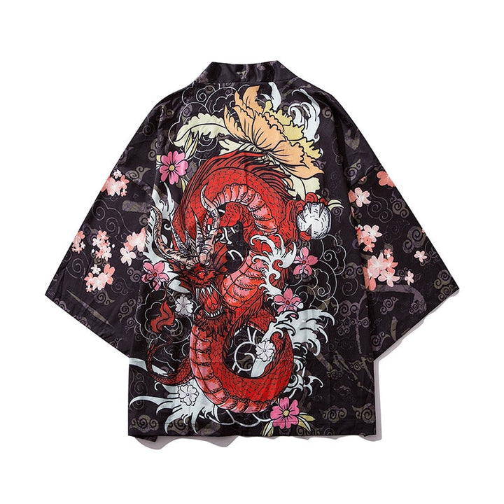 Levoire | Manteau Traditionnel Imprimé Carpe Vague