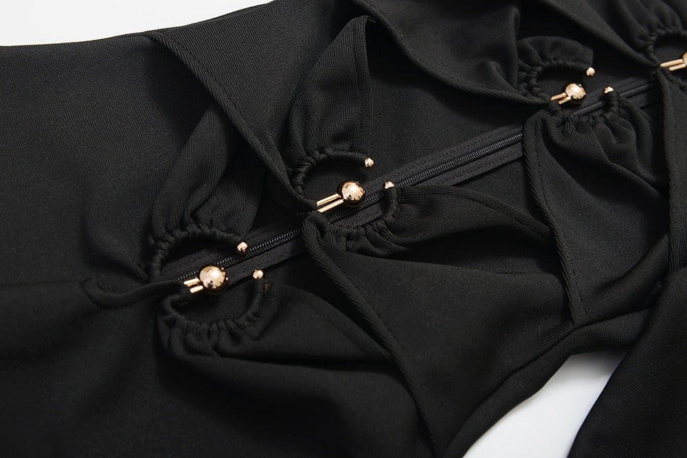 Levoire | Robe Mini Holometalliringer À Épaule Dénudée