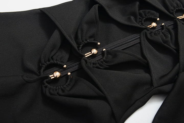 Levoire | Robe Mini Holometalliringer À Épaule Dénudée