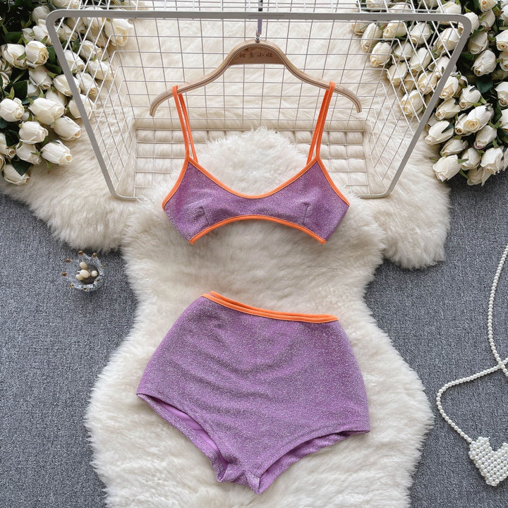Levoire | Dos Nu À Bretelles Camisole Et Shorts Taille Élastique