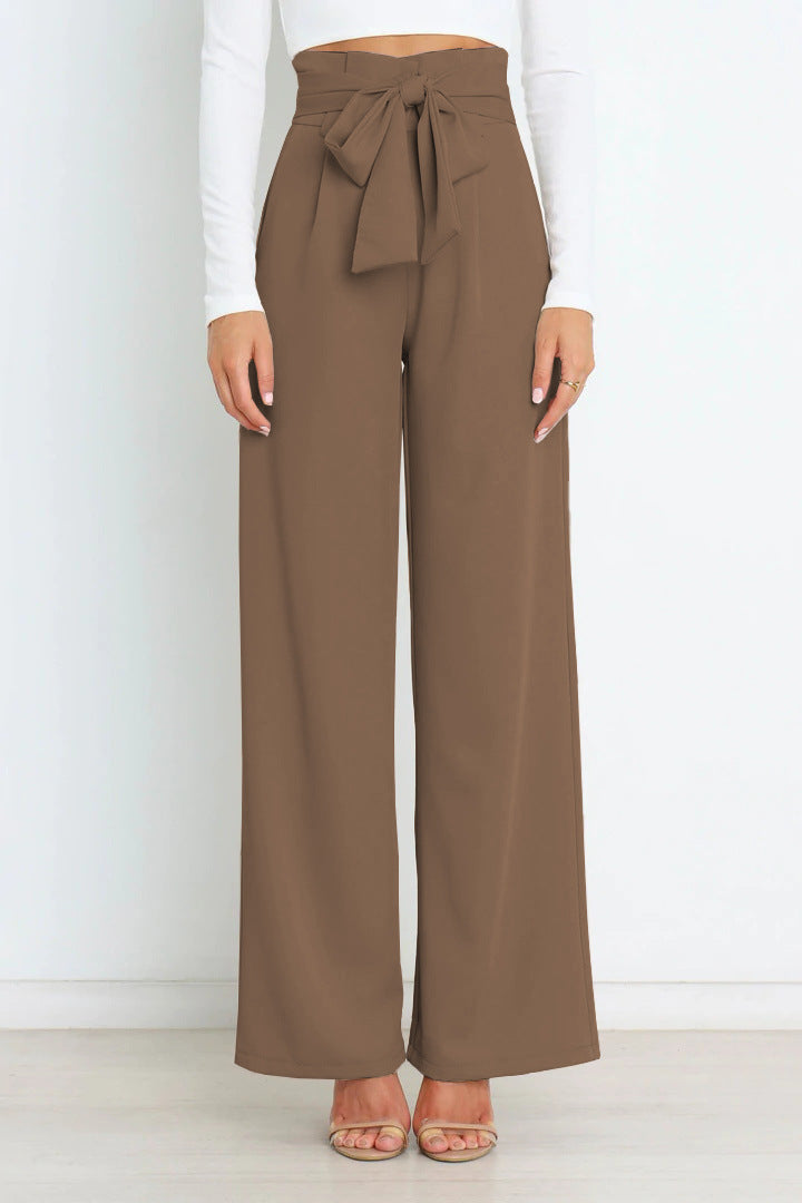Levoire | Pantalon Élégant À Jambe Large Braun