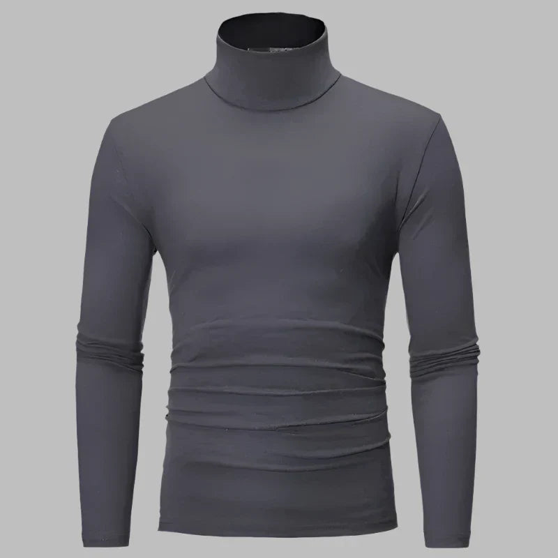 Levoire | Pull Thermique Mince Pour Hommes Gris foncé