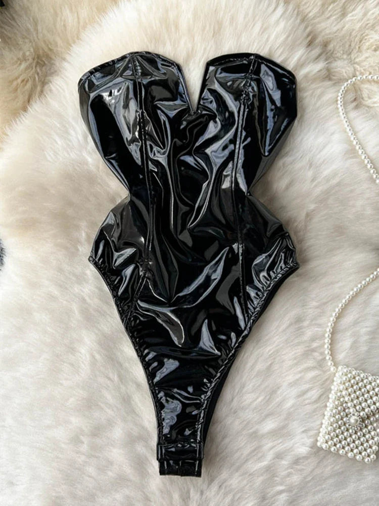 Levoire | Body En Latex Sans Bretelles Noir