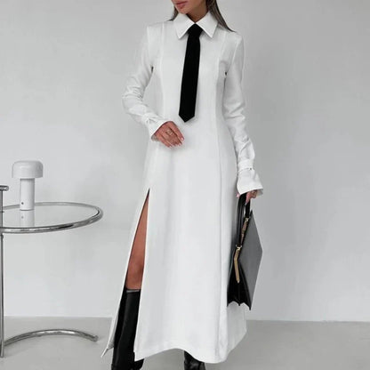Levoire | Robe De Bureau Blanche Élégante